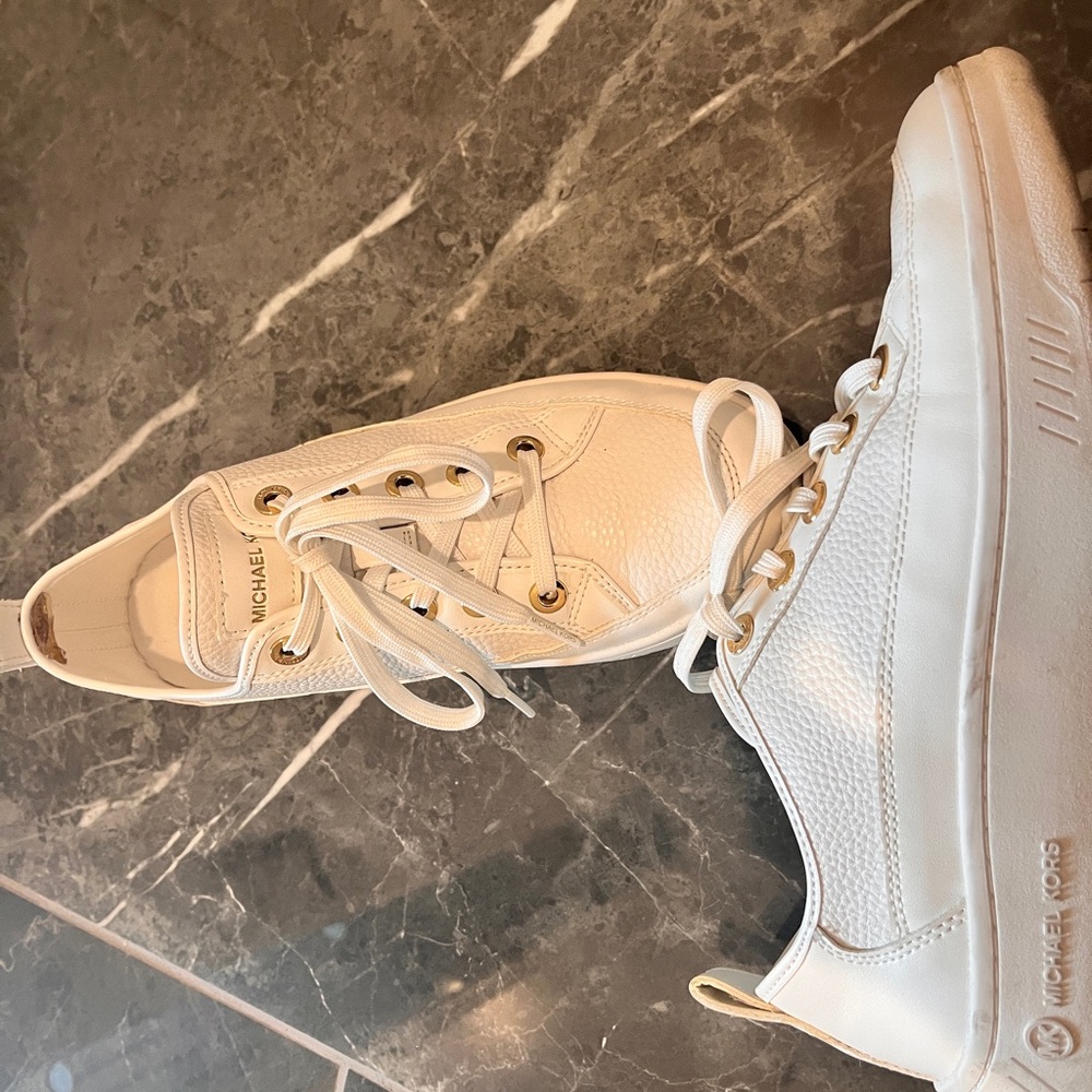 Michael Kors white sneakers
